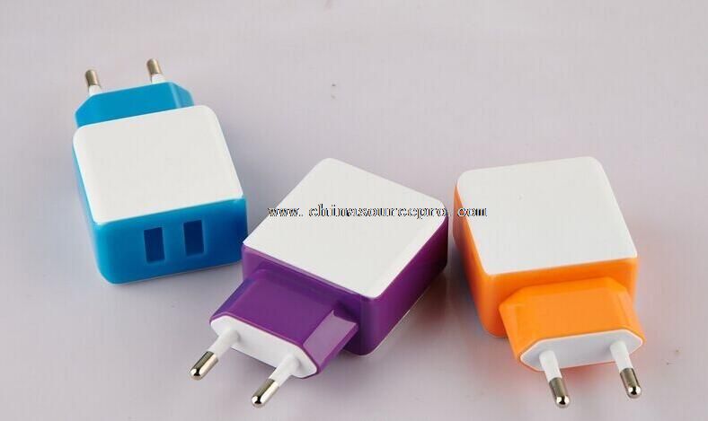 2 ports wall usb charger