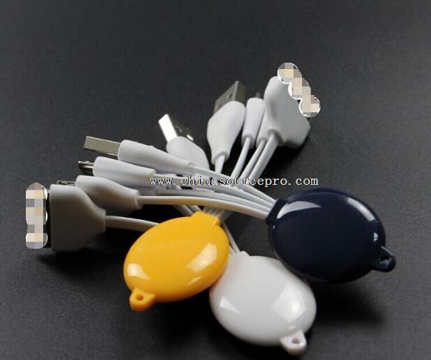 4 head multi charging usb cable