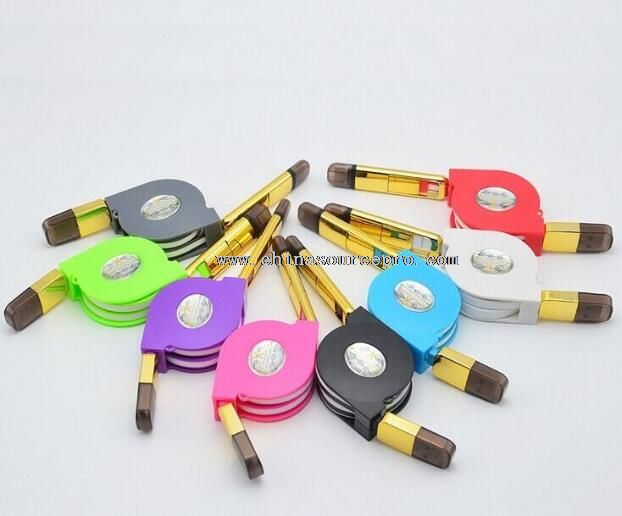 warna-warni 2 in1 Micro USB kabel