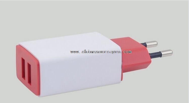 EU Dual usb travel wall charger