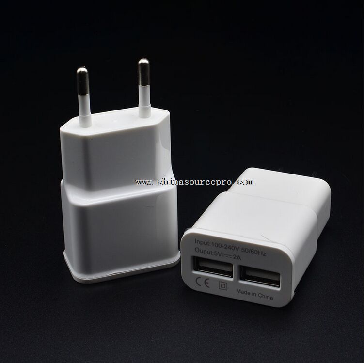 EU US 2 port usb wall charger