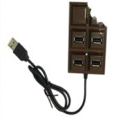 chocolate shaped 4 ports usb hub images
