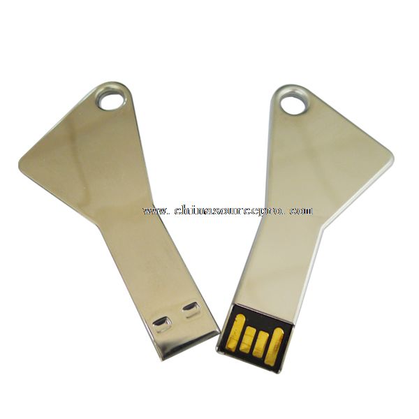 bentuk kunci logam usb driver