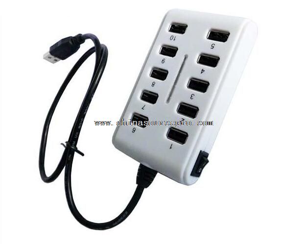 10 ports usb hub usb 2.0 hub with switch