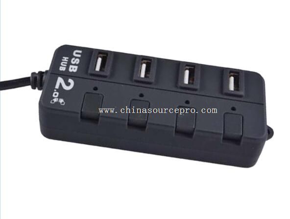 4 Port USB 2.0 Hub With Switch