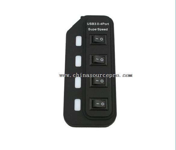 4 port s samostatný přepínač Hub USB 3.0