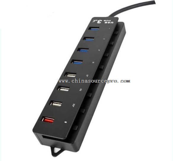 8 portů USB 3.0 rozbočovač usb