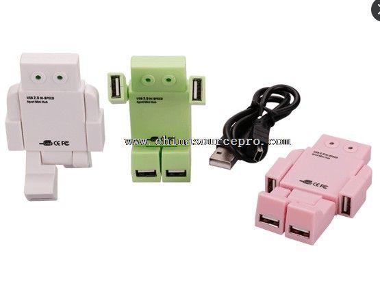 Folding Robot 4 Port 2.0 USB HUB
