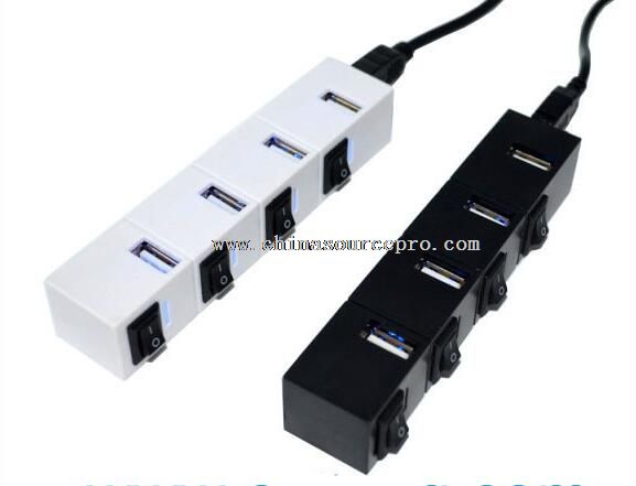 Lumina LED-uri USB 2,0 4 Port hub-uri