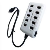 10 ports usb hub usb 2.0 hub with switch images