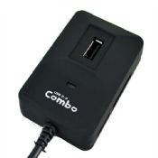 3 port USB 2.0 HUB with all-in-one carder reader images