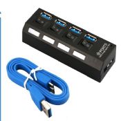 4 Ports USB 3.0 Hub With 4 Switch images