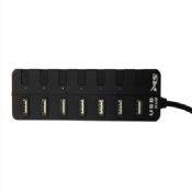 Blue LED Indicator Nice 7 Ports USB Hubs with SW images