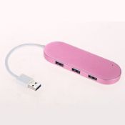 Slim Aluminium 4 Ports 3.0 USB HUB images