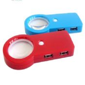 USB 2.0 4 Port Hub con lupa images