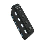 USB 3.0 Rubberized 4 Port HUBs images