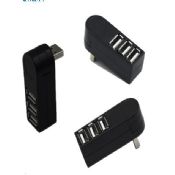 USB 360 Degrees Rotating 3 Port 2.0 HUB images