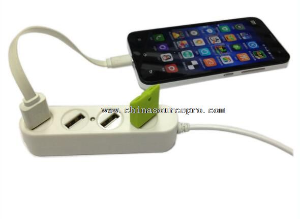 Mini bílý 4 Port USB HUB 2.0