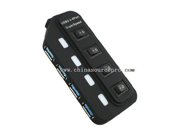 USB 3.0 Rubberized 4 Port HUBs