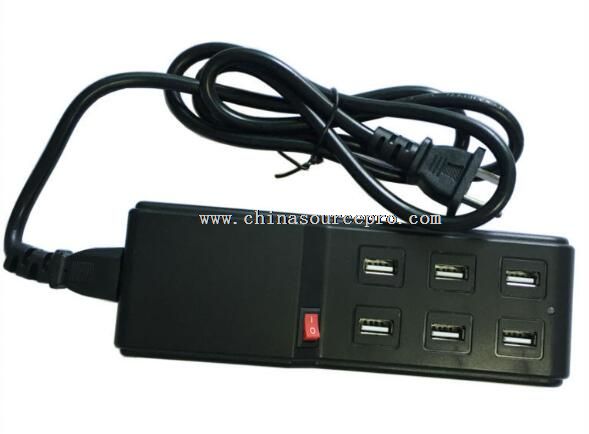 USB 6-Port Charging Station 10A Max