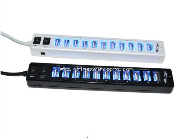 USB Hub With LED Lighted