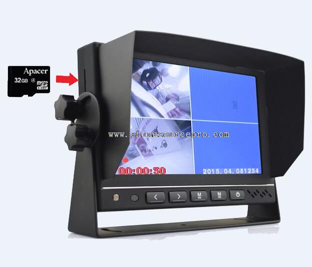 Car dvr 7 inch monitor with dvr HDMI AV input