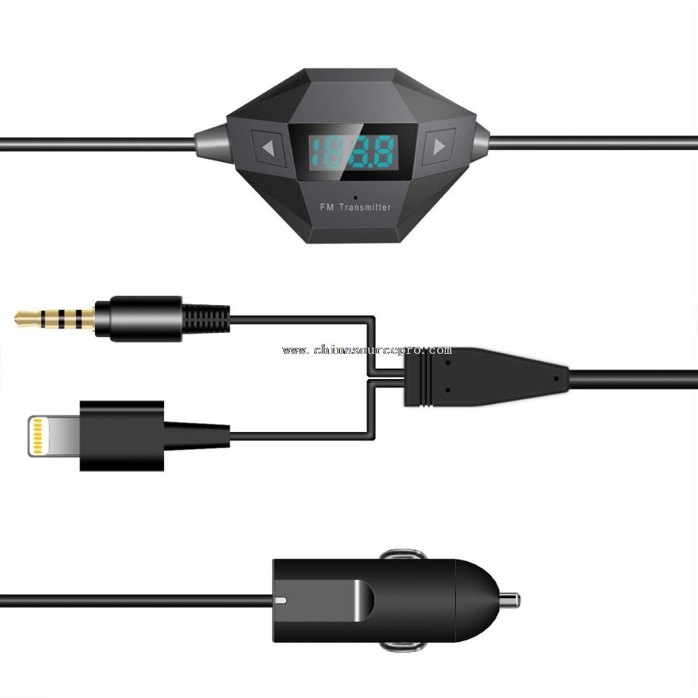 Car FM Transmitter with Hands-Free
