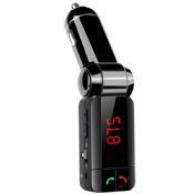 Car handsfree bluetooth FM transmitter with usb charging ports images