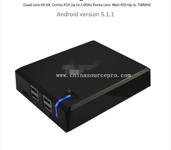 64 bit tv box with google android 5.1 OS and XBMC support