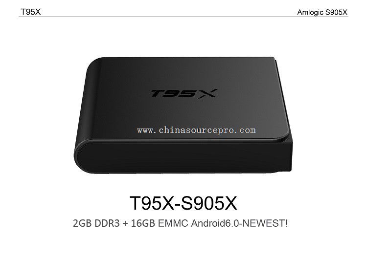 android 6.0 kodi 16.1 smart tvbox with S905X quad core CPU