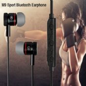 magnet metal in-ear sport bluetooth earphone images