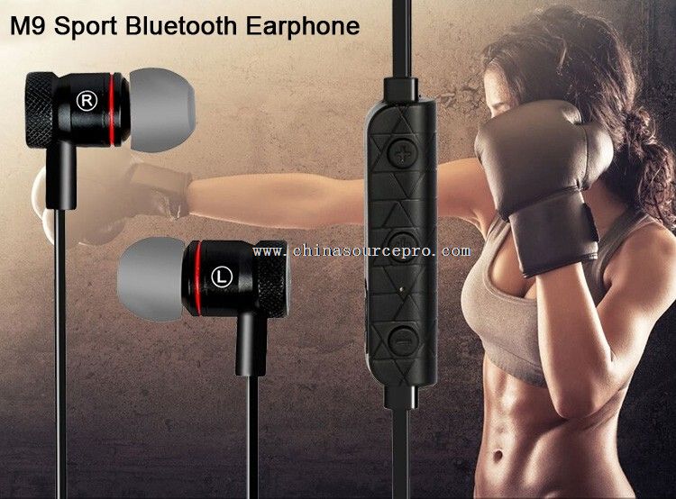 Magnet kovu v uchu sport bluetooth sluchátka