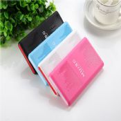 plastic portable 2A output dual usb power bank images