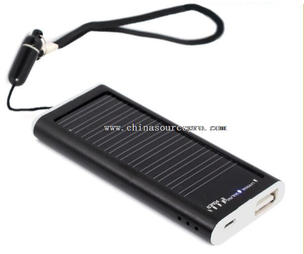 1250mah aluminum solar powerbank