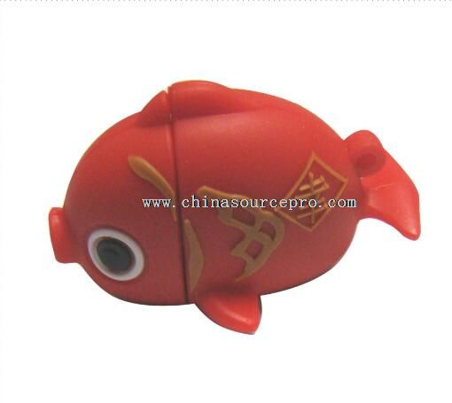 fish 8 gb plastic usb flash drive
