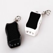 LED torch solar usb charger with keychain 1200mAh images