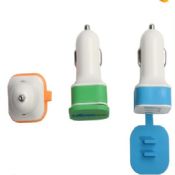 Cap 5V 2.1A car charger with customized logo images