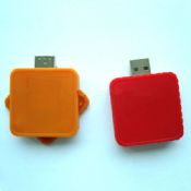 plastic swivel square usb flash drive images