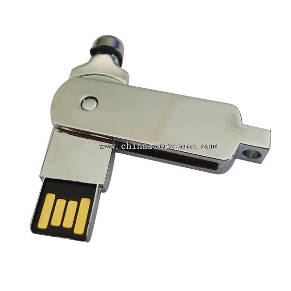 logam putar tongkat 2.0 flash drive usb