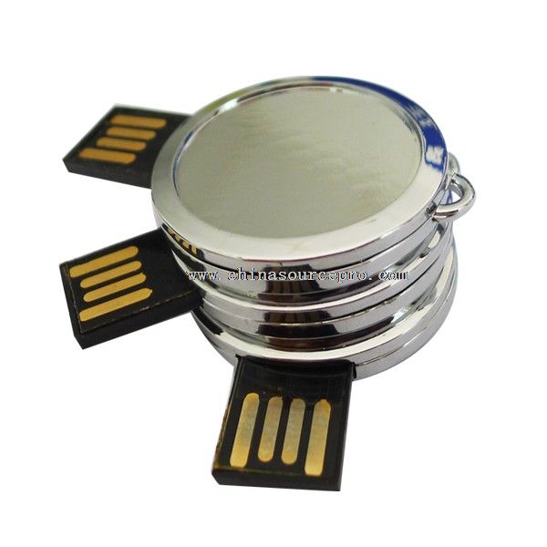 mini silver coin usb flash drive