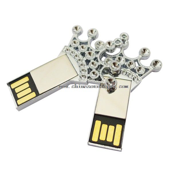 Novinkou korunní tvaru kovový usb flash disk