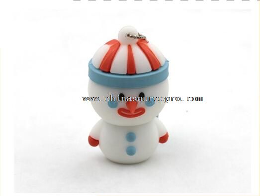 پی وی سی درایو فلش usb آدم برفی