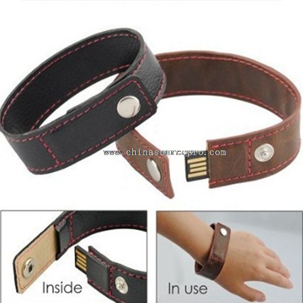 kulit pergelangan tangan band USB flash Drive