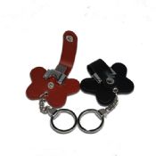 keyring flower shape leather usb flash drive images