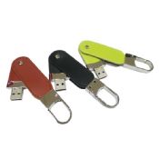 Metal Keyring Leather USB flash drive images