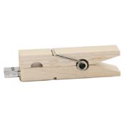 Clavija de ropa MADERA USB Flash Drive images