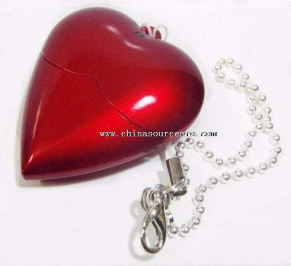 Plastic loving heart usb flash drive