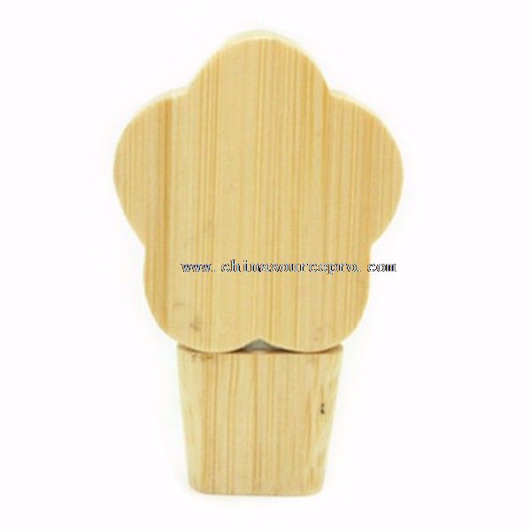 Wooden Flower usb flash drive
