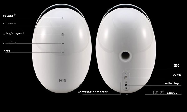  Round led light speaker