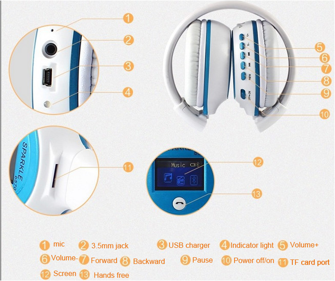  Headphone Bluetooth